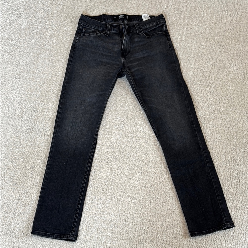 Hollister Black Slim Straight Jeans 30x32